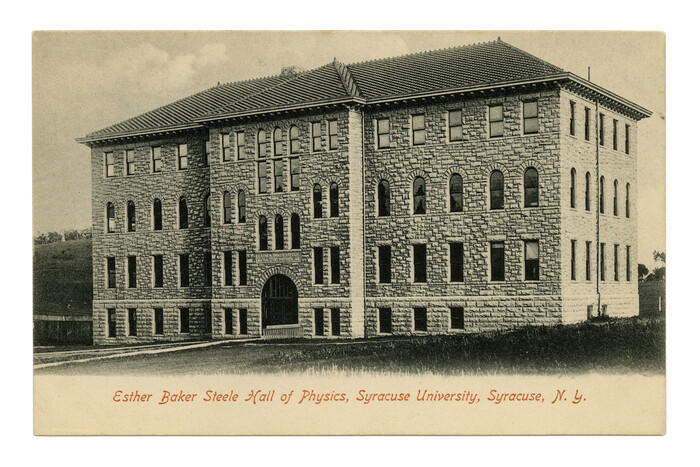 Esther Baker Steele Hall of Physics postcard