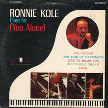 Ronnie Kole – <cite>Ronnie Kole Plays for (You Alone)</cite> album art