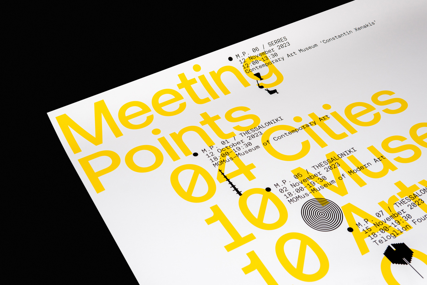 Meeting Points by Off Stream poster series - Fonts In Use
