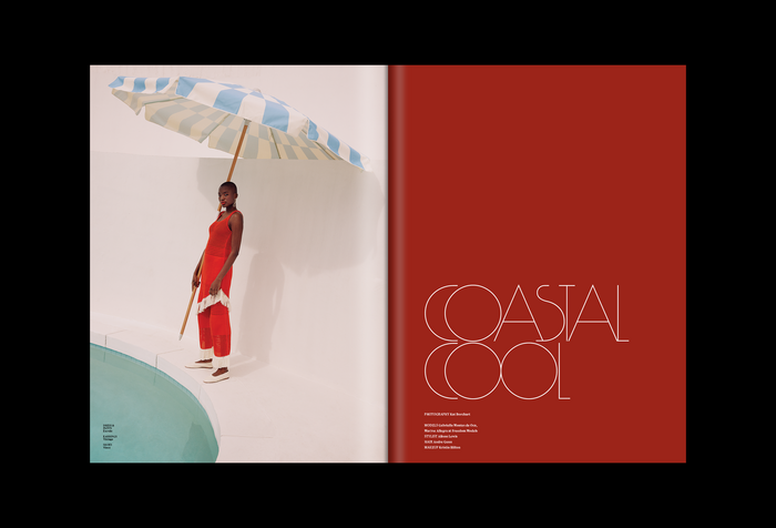 “Coastal Cool” in tightly spaced  from ’s Font of the Month Club