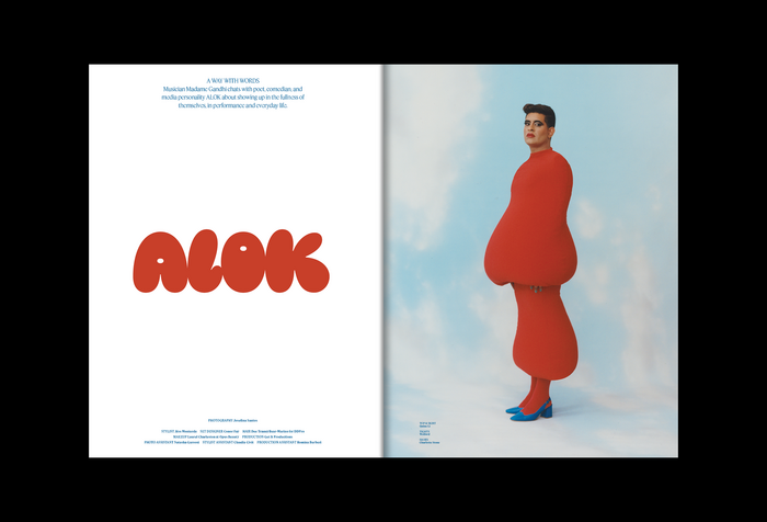 “ALOK” is custom lettering by Douglas Hayes.