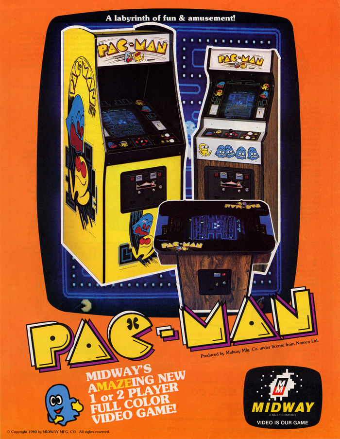US Pac-Man flyer ca. 1980 (front)