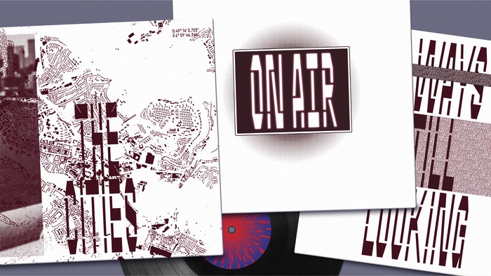 LPs No. 1–3, front sides of inner sleeves. The first TT release was “on a mission”. TT still is “on air”