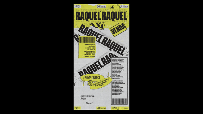 Raquel Virgínia – Raquel à Venda album art and campaign 24