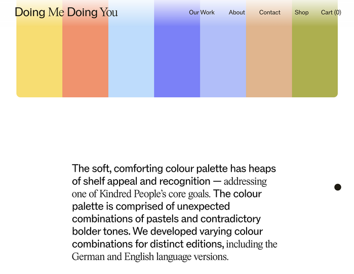 Doing Me Doing You portfolio website 4