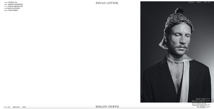 Pavlo Lotnik website 3