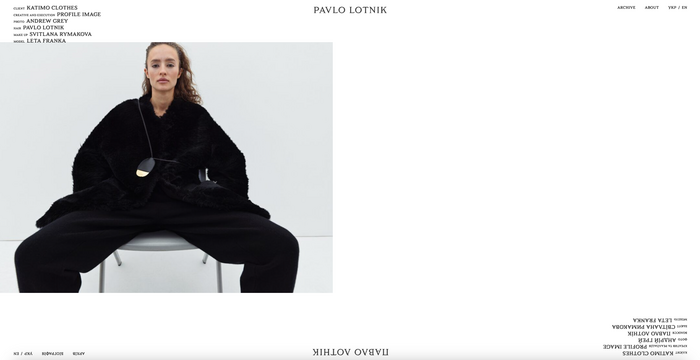 Pavlo Lotnik website 2