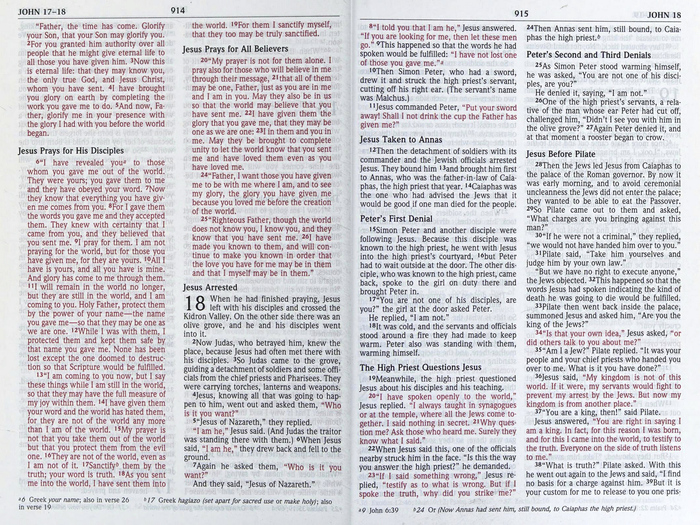 Double page spread from Mark