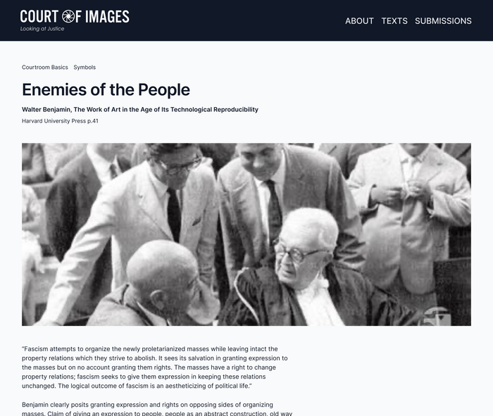 Court of Images website 2