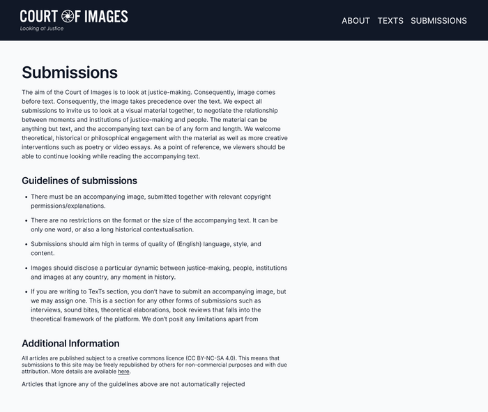 Court of Images website 4