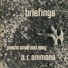 <cite><span>Briefings: Poems Small and Easy</span></cite> by A.R. Ammons