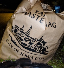 Iowa City yard waste bag