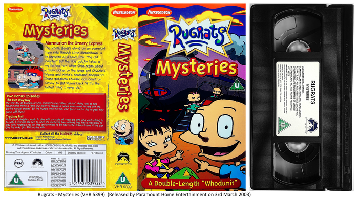 Rugrats: Mysteries, the first (and only) release from March 2003