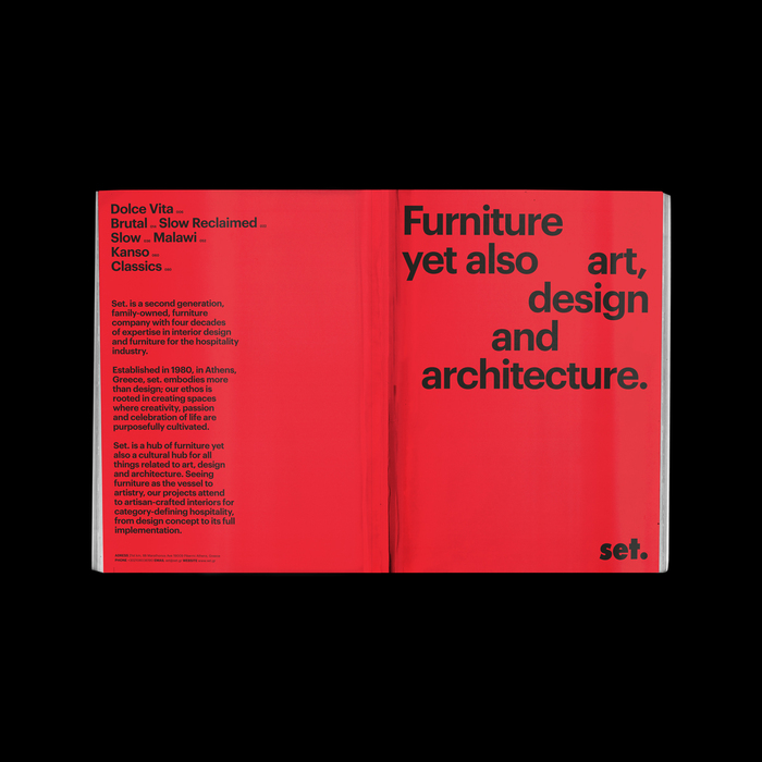 Set. A catalog of Greek furniture company 1