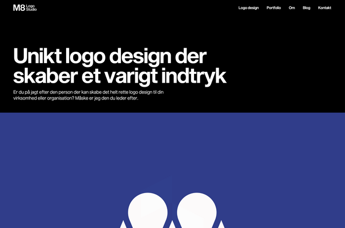 M8 Logo Studio portfolio website 1