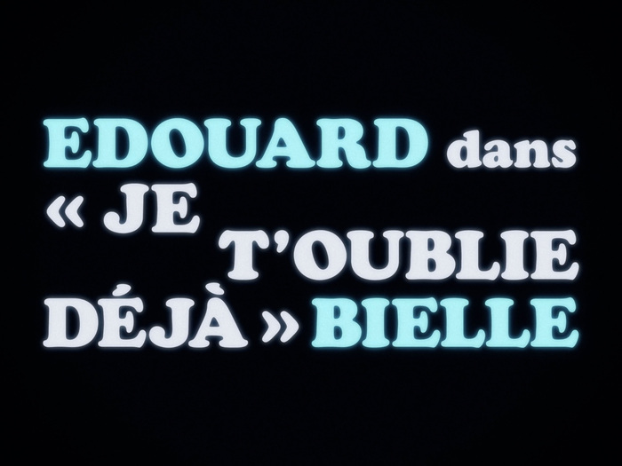 Edouard Bielle – “Je t’oublie déjà” music video 1