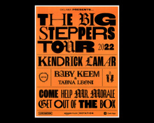 <cite>The Big Steppers</cite> tour poster