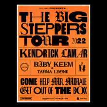 <cite>The Big Steppers</cite> tour poster