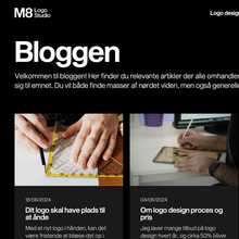 M8 Logo Studio portfolio website