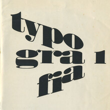 <cite>Typografia</cite> 1 and 2, 1966 <cite>Typografia</cite> 1 and 2, 1966