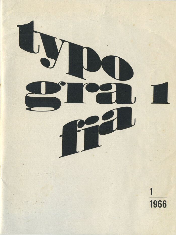 Typografia 1 and 2, 1966 1