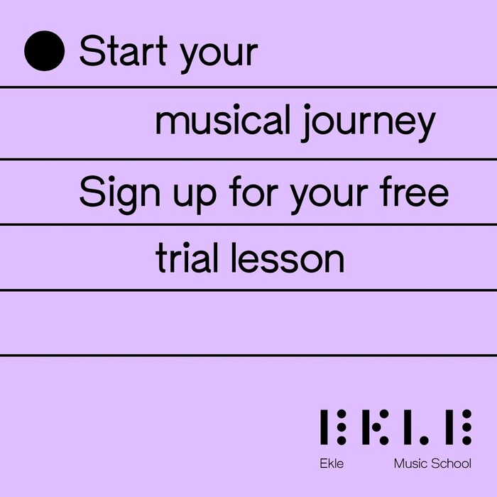 Ekle Music School branding 7