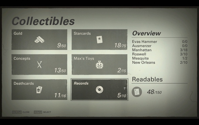 Collectibles page