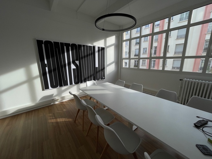 Fonts Ninja’s Paris office wall 2