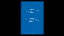 <cite>«Merci, Monsieur Adobe<span class="nbsp">&nbsp;</span>!» / “Thanks for Nothing, Adobe!”</cite>, ECV Lille