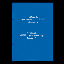 <cite>«Merci, Monsieur Adobe<span class="nbsp">&nbsp;</span>!» / “Thanks for Nothing, Adobe!”</cite>, ECV Lille