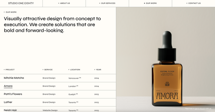 Studio One Eighty branding and website 3