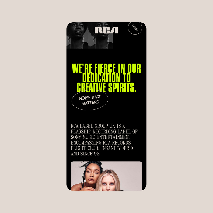 RCA Records UK website 10
