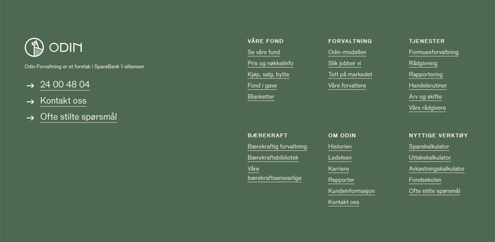 Odin Forvaltning website 6
