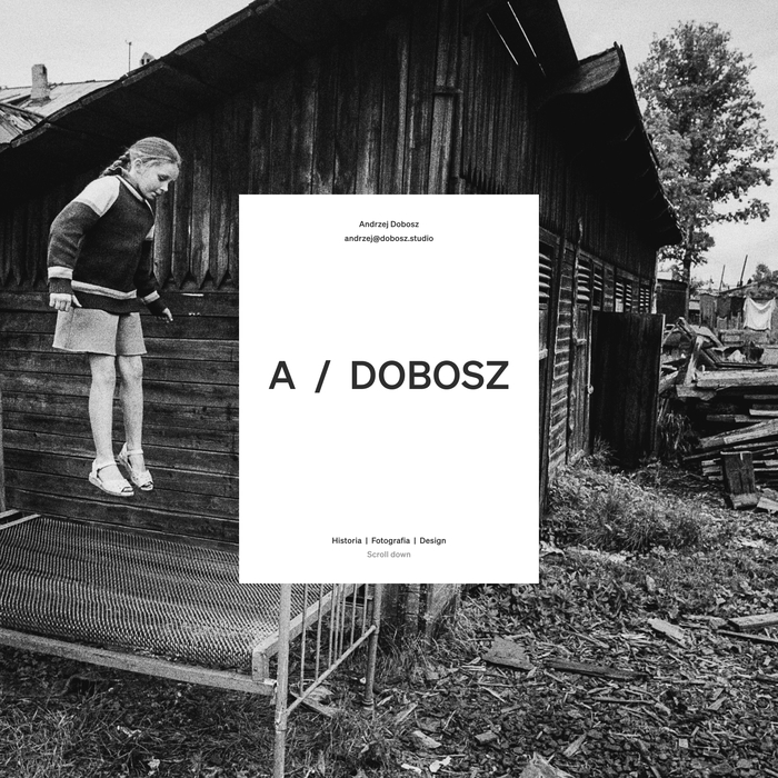 A / DOBOSZ portfolio website 1