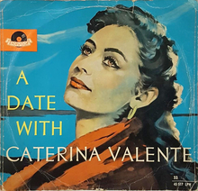 <cite>Ein Gruß von Caterina Valente</cite> / <cite>A Date with Caterina Valente</cite> album art