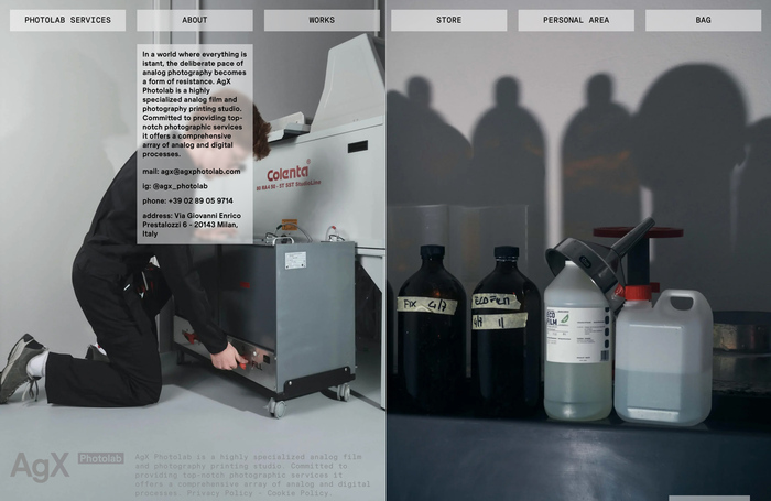 AgX Photolab website 4