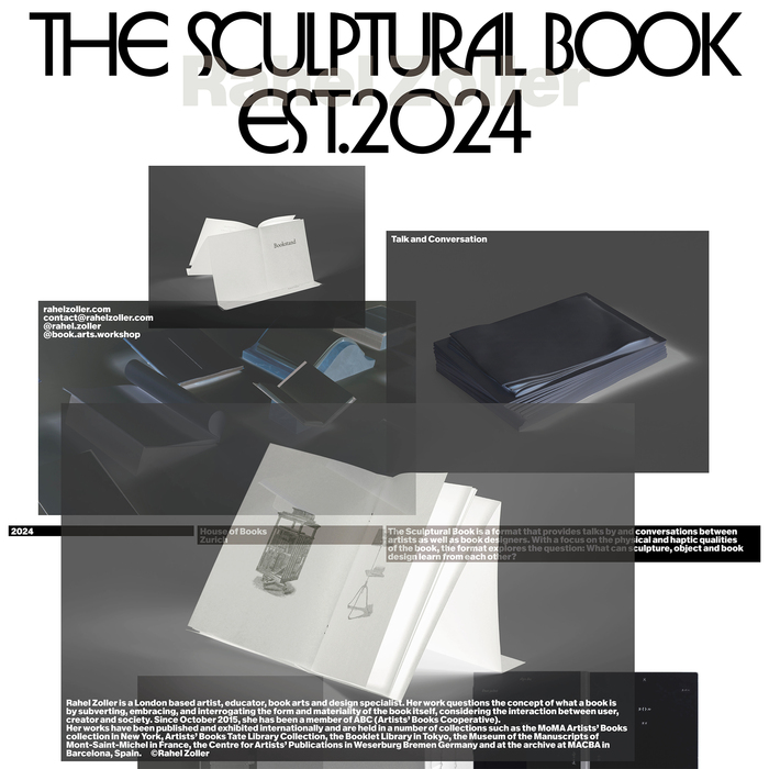 The Sculptural Book exhibition poster 1