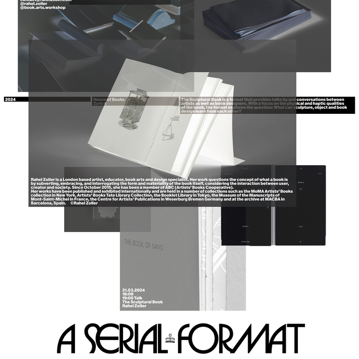 The Sculptural Book exhibition poster 2