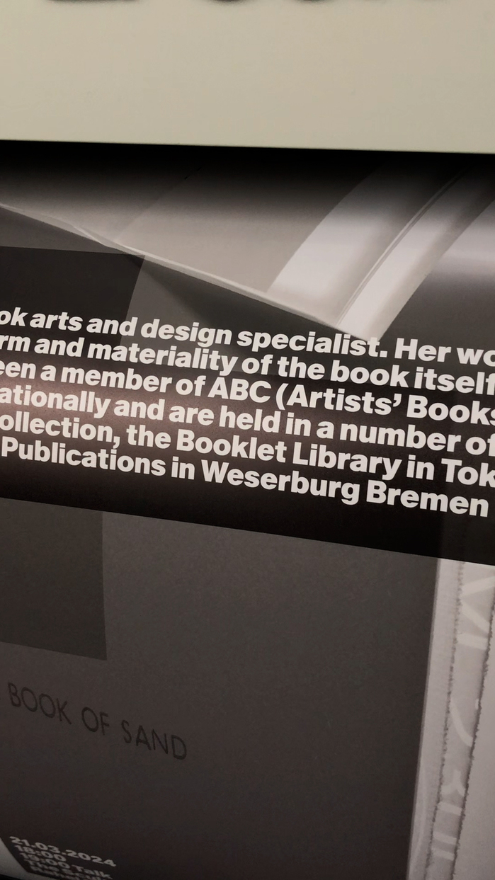 The Sculptural Book exhibition poster 4