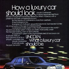Lincoln “What a luxury car should be” ads