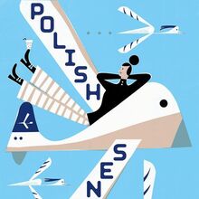 LOT Polish Airlines promotional poster