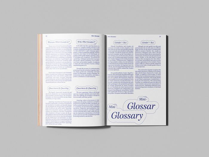 Mini glossary ft.  in roman and italic