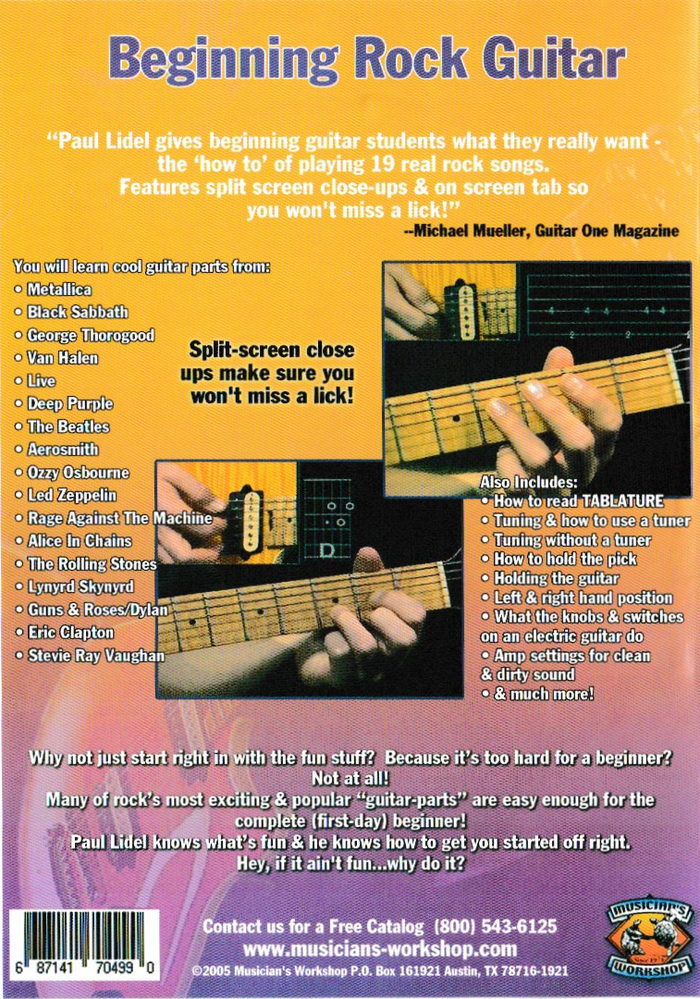 Beginning Rock Guitar: The Fun Approach! DVD 2