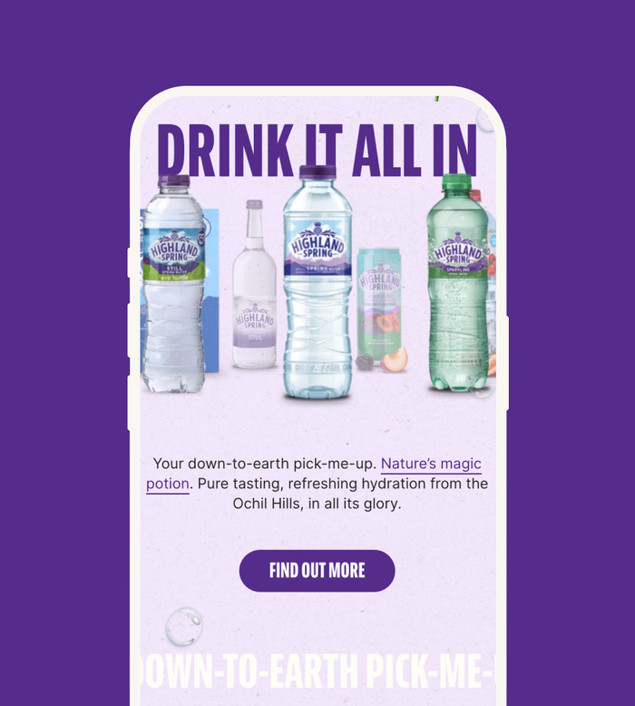 “Water as nature intended” campaign by Highland Spring 7