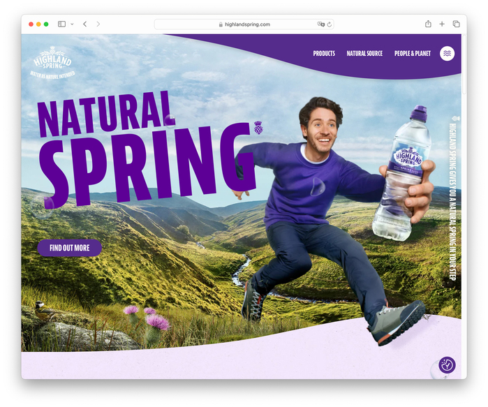“Water as nature intended” campaign by Highland Spring 11