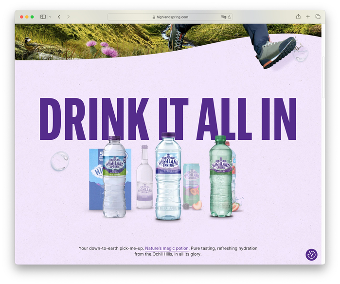 “Water as nature intended” campaign by Highland Spring 12