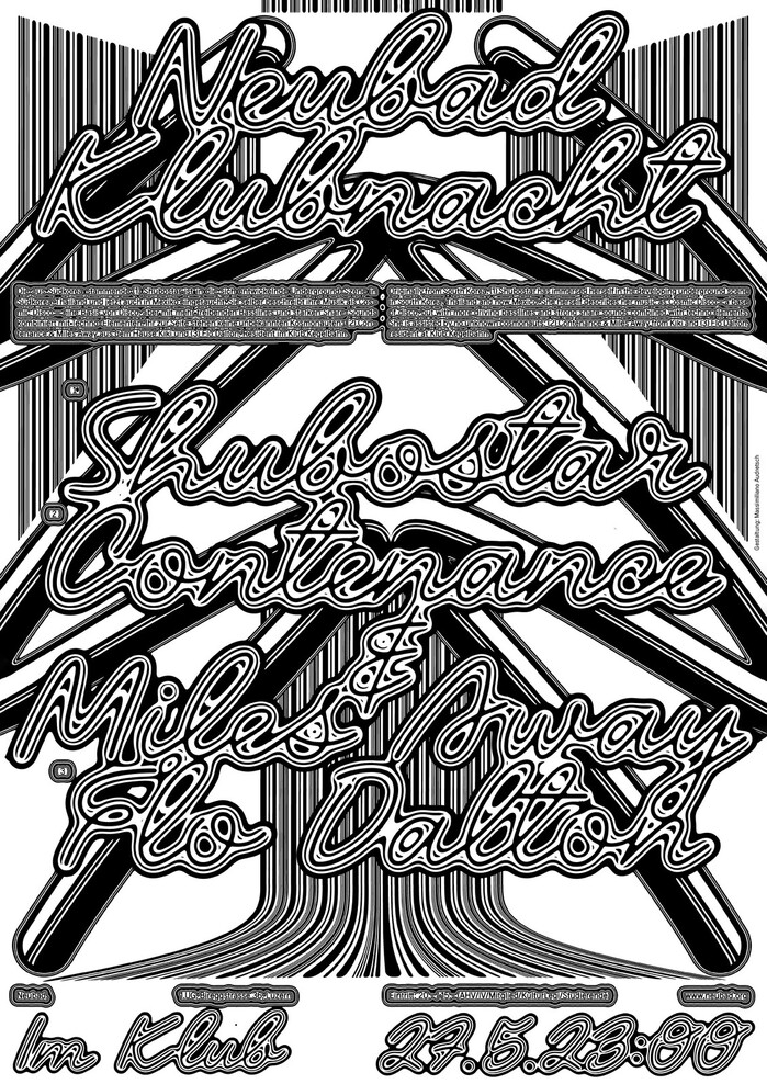 “Im Klub”, Neubad Klubnacht poster 2