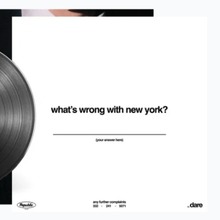 The Dare – <cite>What’s Wrong with New York?</cite> album art, identity, web store