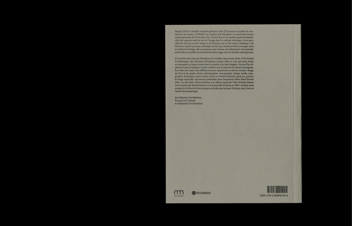 When Words Become Form. Écritures Plastiques 6