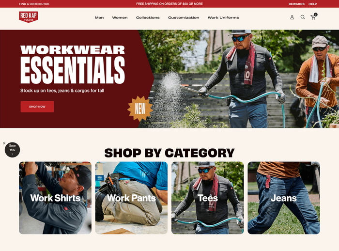 Homepage (top)